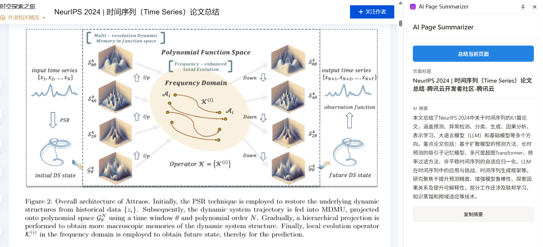 placeholder: A preview image showing a long article webpage on the left and an AI-generated summary displayed in the Chrome side panel on the right